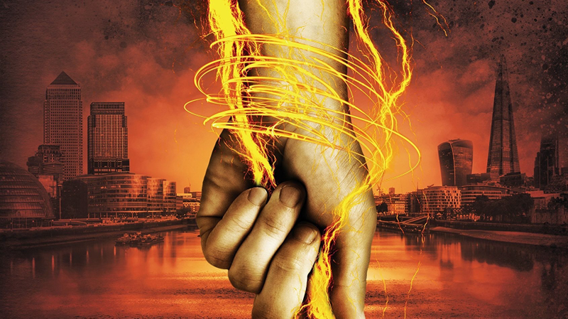 Detail from the cover of Bright Ruin by Vic James.